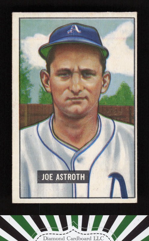 1951 Bowman #298 Joe Astroth VG+, front