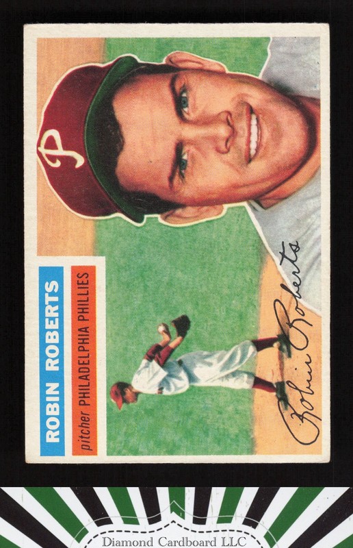 1956 Topps #180 Robin Roberts VGEX+ h, front