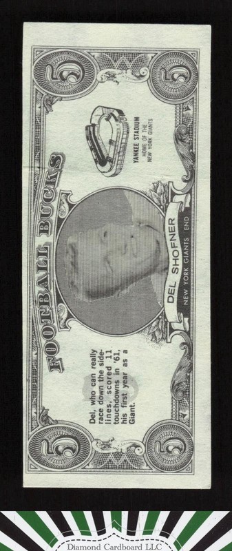 Topps Bucks #29 Del Shofner, front