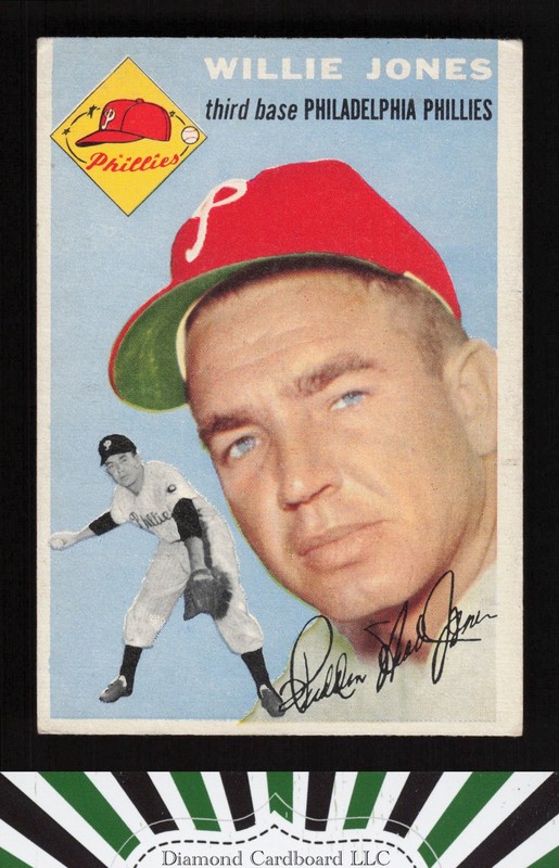 1954 Topps #41 Willie Jones VGEX m, front