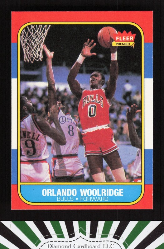 1986-87 Fleer #130 Orlando Woolridge NM, front