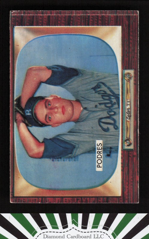 1955 Bowman #97 John Podres VGEX, front