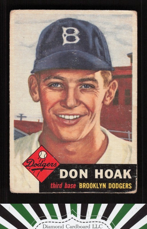 1953 Topps #176 Don Hoak FR a, front
