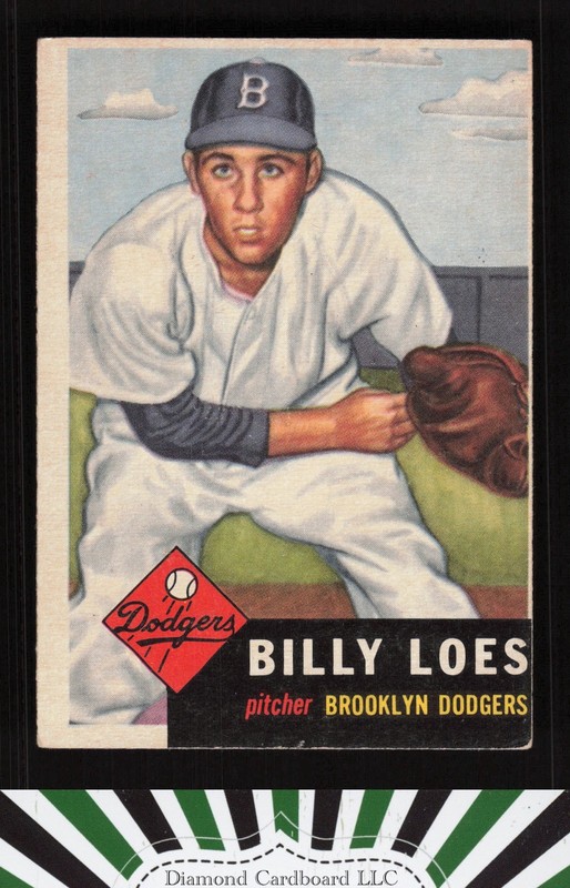 1953 Topps #174 Billy Loes VGEX c, front