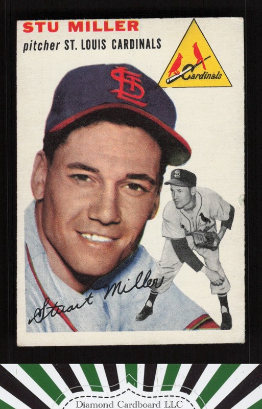 1954 Topps #164 Stu Miller VGEX m, front
