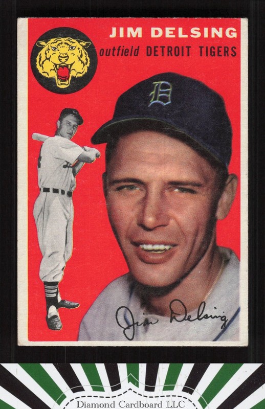 1954 Topps #111 Jim Delsing VG+ h, front