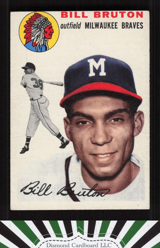 1954 Topps #109 Bill Bruton VGEX a, front