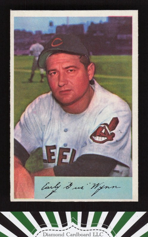 1954 Bowman #164 Early Wynn EX+ d, front