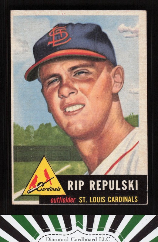 1953 Topps #172 Rip Repulski VGEX d, front