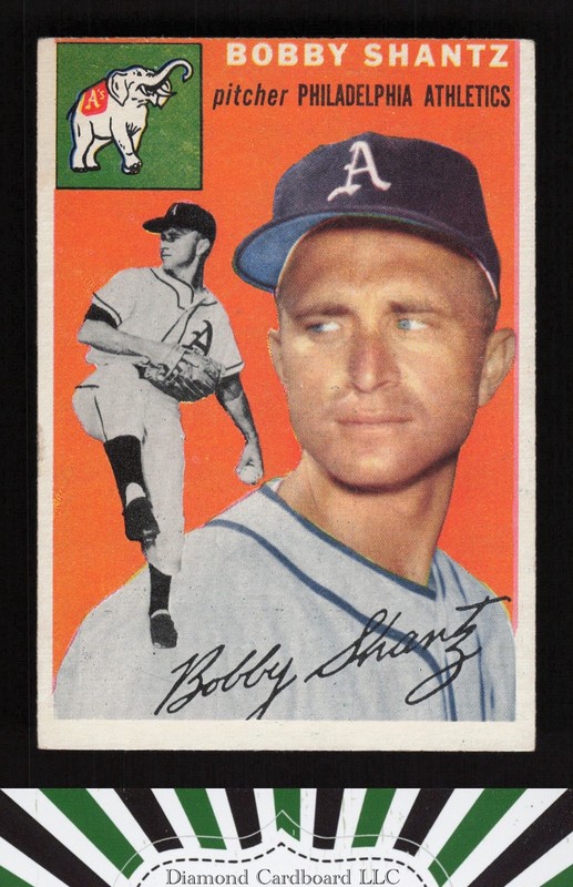 1954 Topps #21 Bobby Shantz VGEX l, front