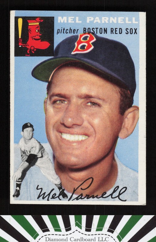 1954 Topps #40 Mel Parnell EX a, front