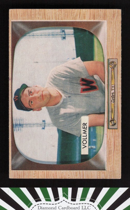 1955 Bowman #13 Clyde Vollmer VG, front