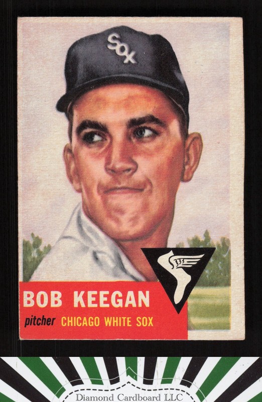1953 Topps #196 Bob Keegan VGEX e, front