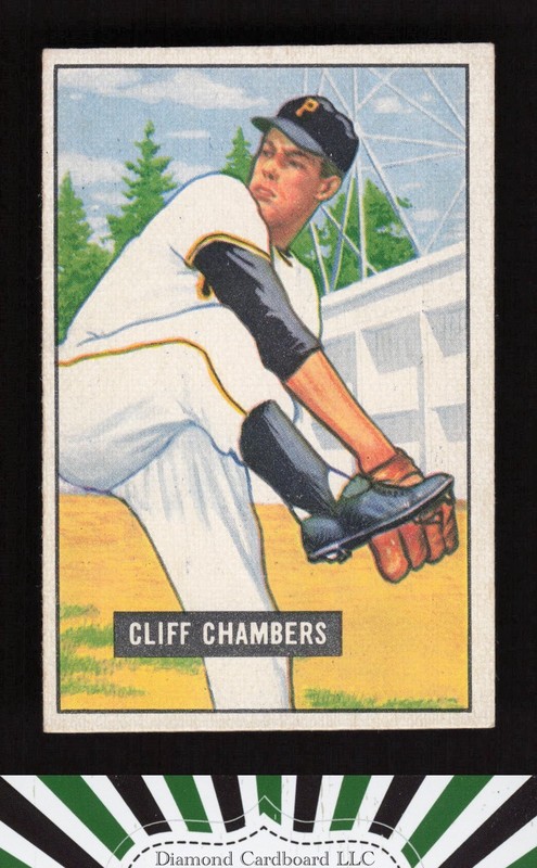 1951 Bowman #131 Cliff Chambers EX, front