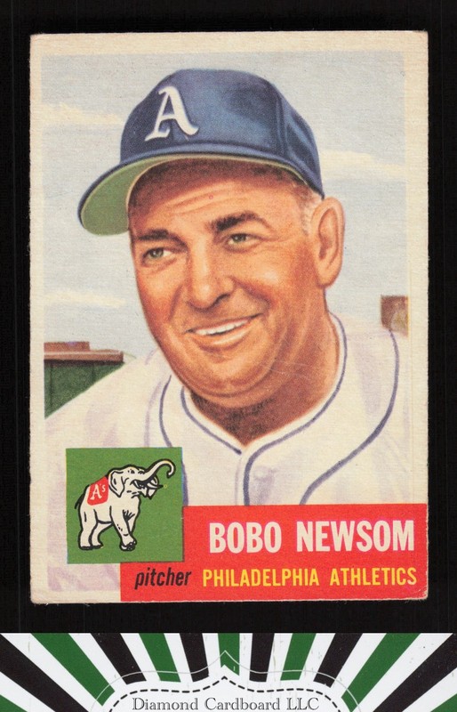1953 Topps #15 Bobo Newsom VGEX b, front