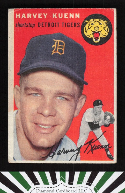 1954 Topps #25 Harvey Kuenn VG (ST) h, front