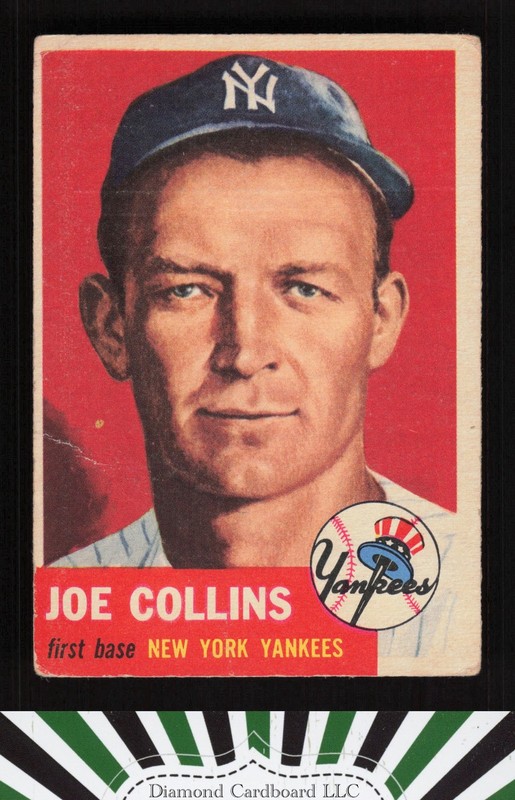 1953 Topps #9 Joe Collins GD a, front