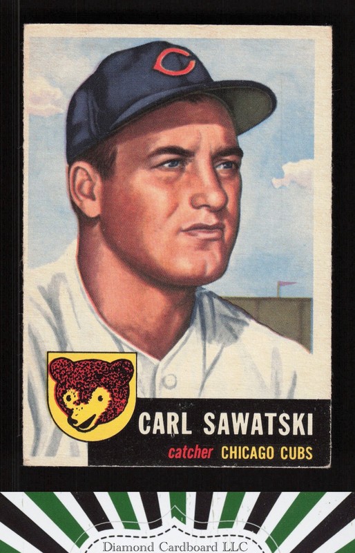 1953 Topps #202 Carl Sawatski VGEX e, front