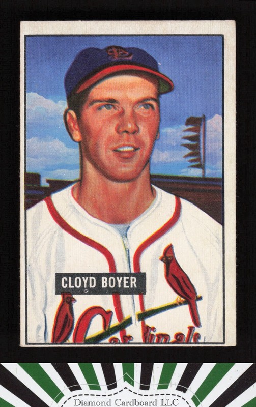 1951 Bowman #228 Cloyd Boyer VGEX, front