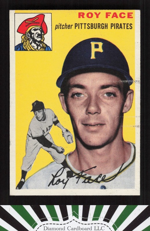 1954 Topps #87 Roy Face VG+ [edge bump, otherwise NM] a, front