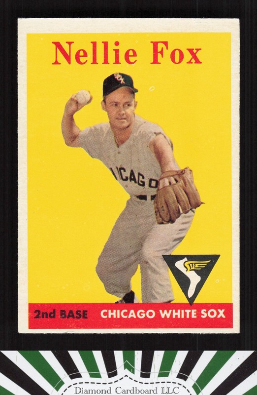 1958 Topps #400 Nellie Fox EX i, front