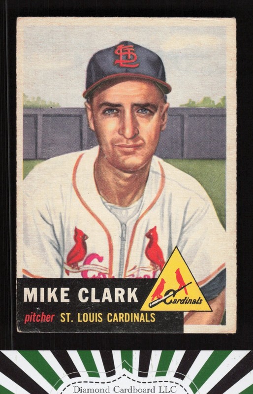 1953 Topps #193 Mike Clark GD c, front