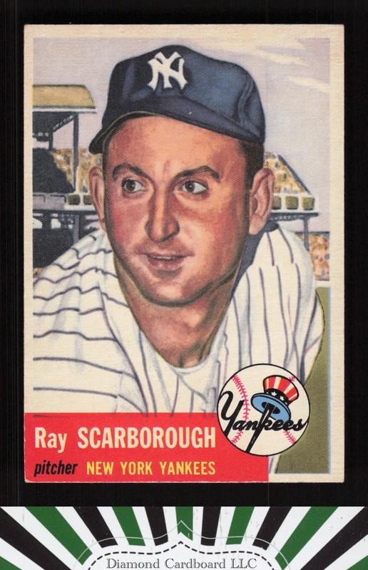 1953 Topps #213 Ray Scarborough VGEX+ f, front