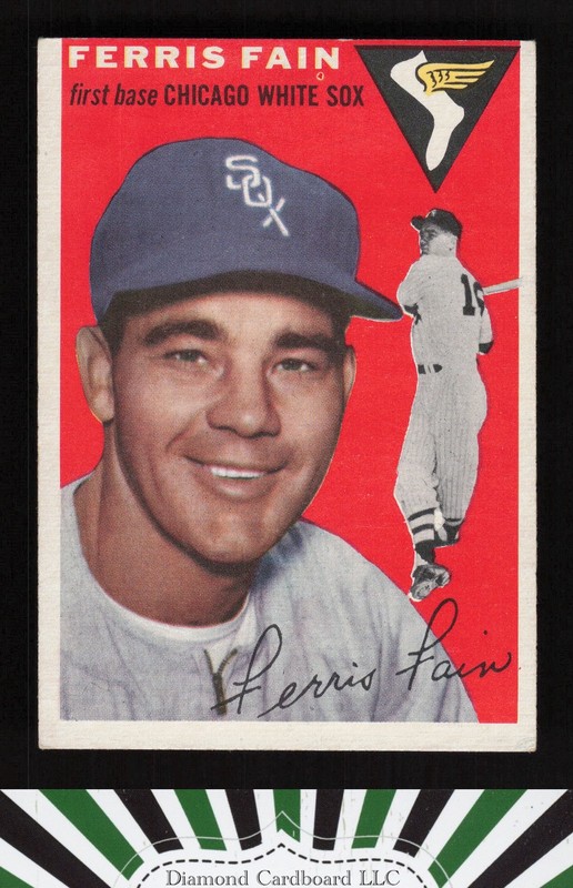1954 Topps #27 Ferris Fain VGEX k, front
