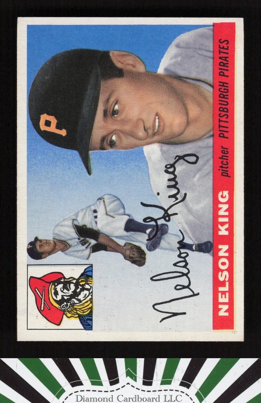 1955 Topps #112 Nelson King EXMT l, front