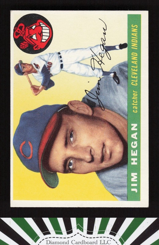 1955 Topps #7 Jim Hegan VGEX+ h, front