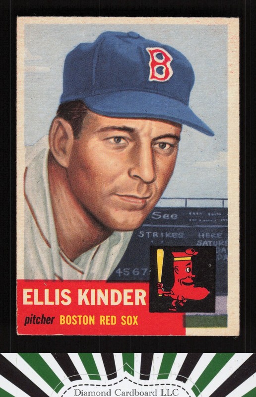 1953 Topps #44b Ellis Kinder EX g, front