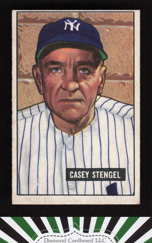 1951 Bowman #181 Casey Stengel VGEX a, front