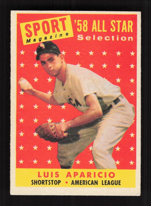 1958 Topps #483 Luis Aparicio VGEX+ i, front