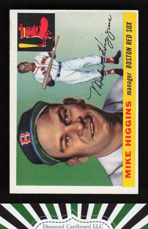 1955 Topps #150 Mike Higgins VG+ e, front