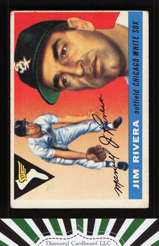 1955 Topps #58 Jim Rivera VG m, front