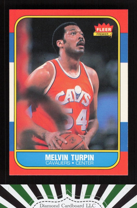 1986-87 Fleer #116 Mel Turpin NMMT, front