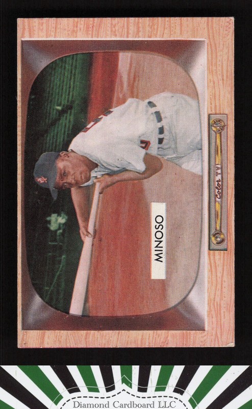 1955 Bowman #25 Orestes "Minnie" Minoso VGEX c, front