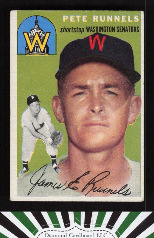 1954 Topps #6 Pete Runnels VGEX a, front