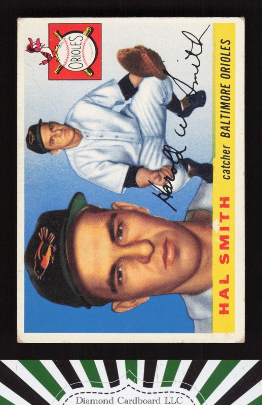 1955 Topps #8 Hal Smith VGEX i, front
