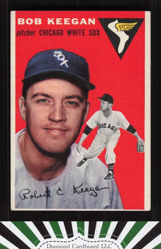 1954 Topps #100 Bob Keegan VGEX g, front