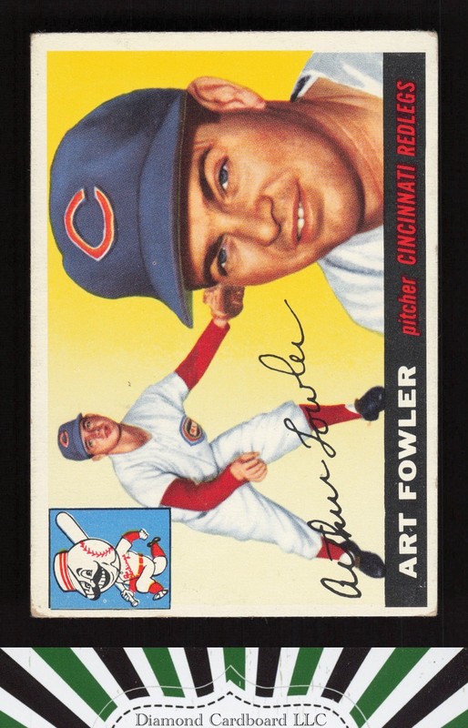 1955 Topps #3 Art Fowler VGEX h, front
