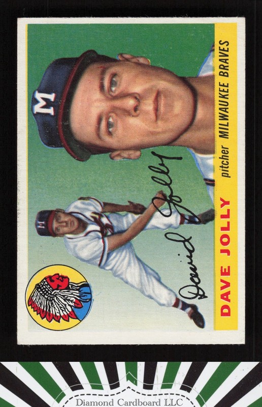 1955 Topps #35 Dave Jolly VG+ b, front