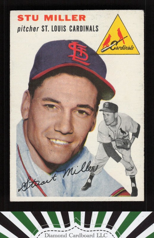 1954 Topps #164 Stu Miller VG+ k, front
