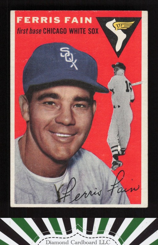 1954 Topps #27 Ferris Fain VGEX+ c, front