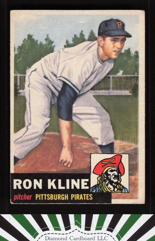 1953 Topps #175 Ron Kline VG b, front