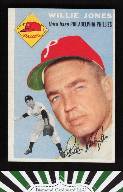 1954 Topps #41 Willie Jones EX h, front