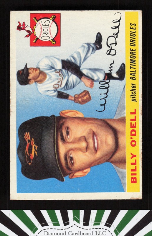 1955 Topps #57 Billy O'Dell GD d, front