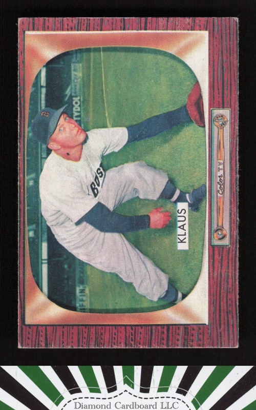 1955 Bowman #150 Billy Klaus VGEX, front