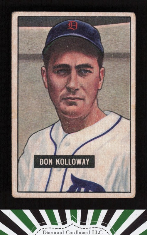 1951 Bowman #105 Don Kolloway GD+, front