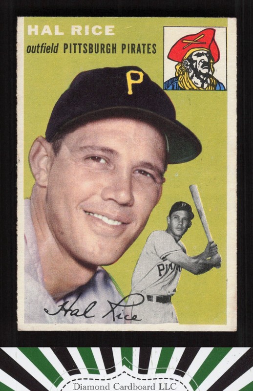 1954 Topps #95 Hal Rice VG+ b, front